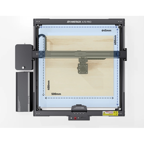 Lézer plotter  gravírozó gép Atomstack A70 Pro 85x80cm 70W